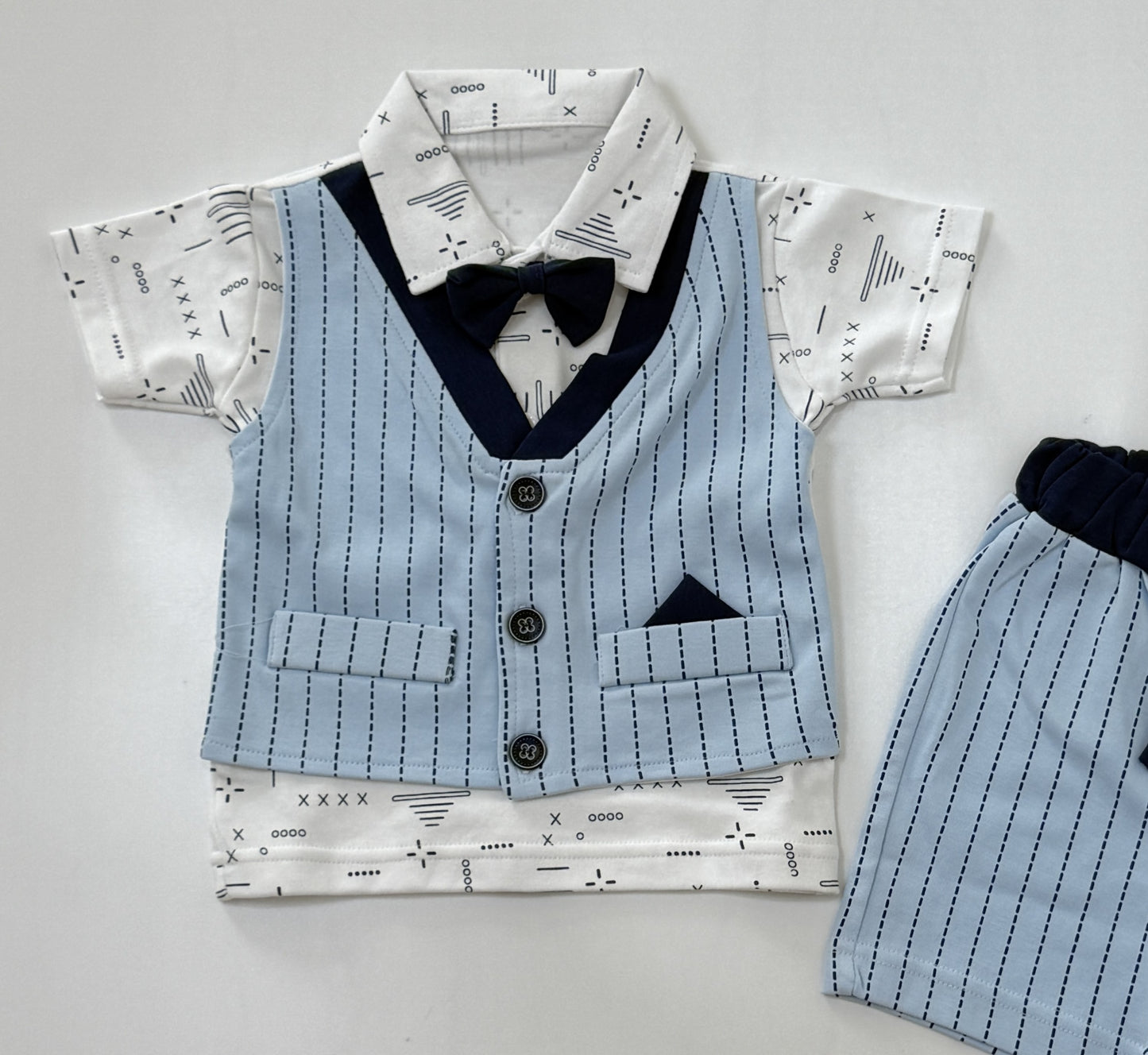 Rompers | Little Gentleman 3-Piece Formal Shorts Set | Boys Wear