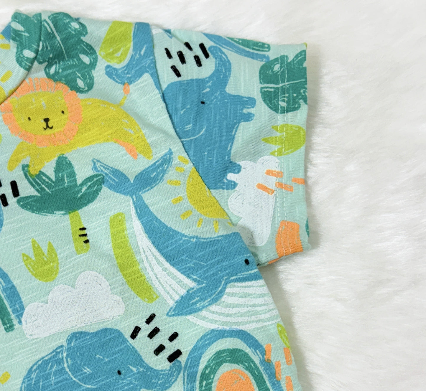 Blue Printed Tshirt | Unisex Wear