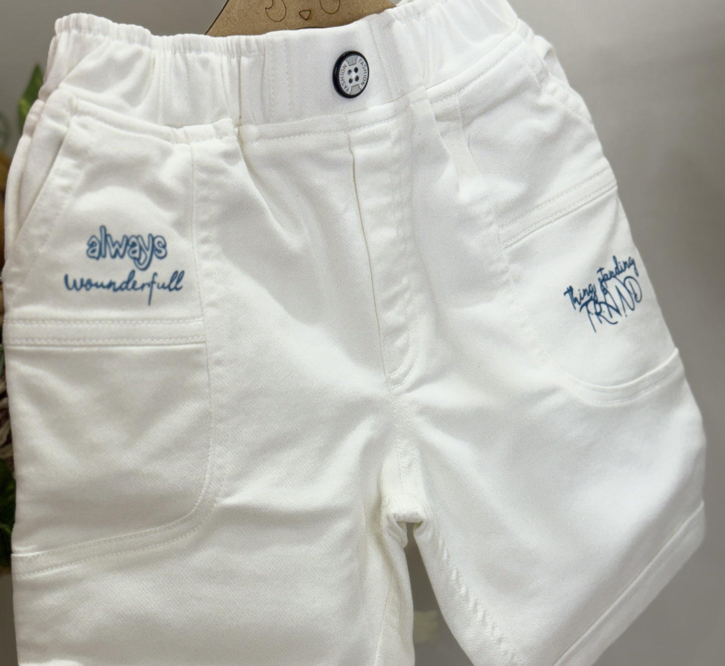 Tshirt & Shorts |  Striped Tee & Cream Shorts Set | Boys Wear