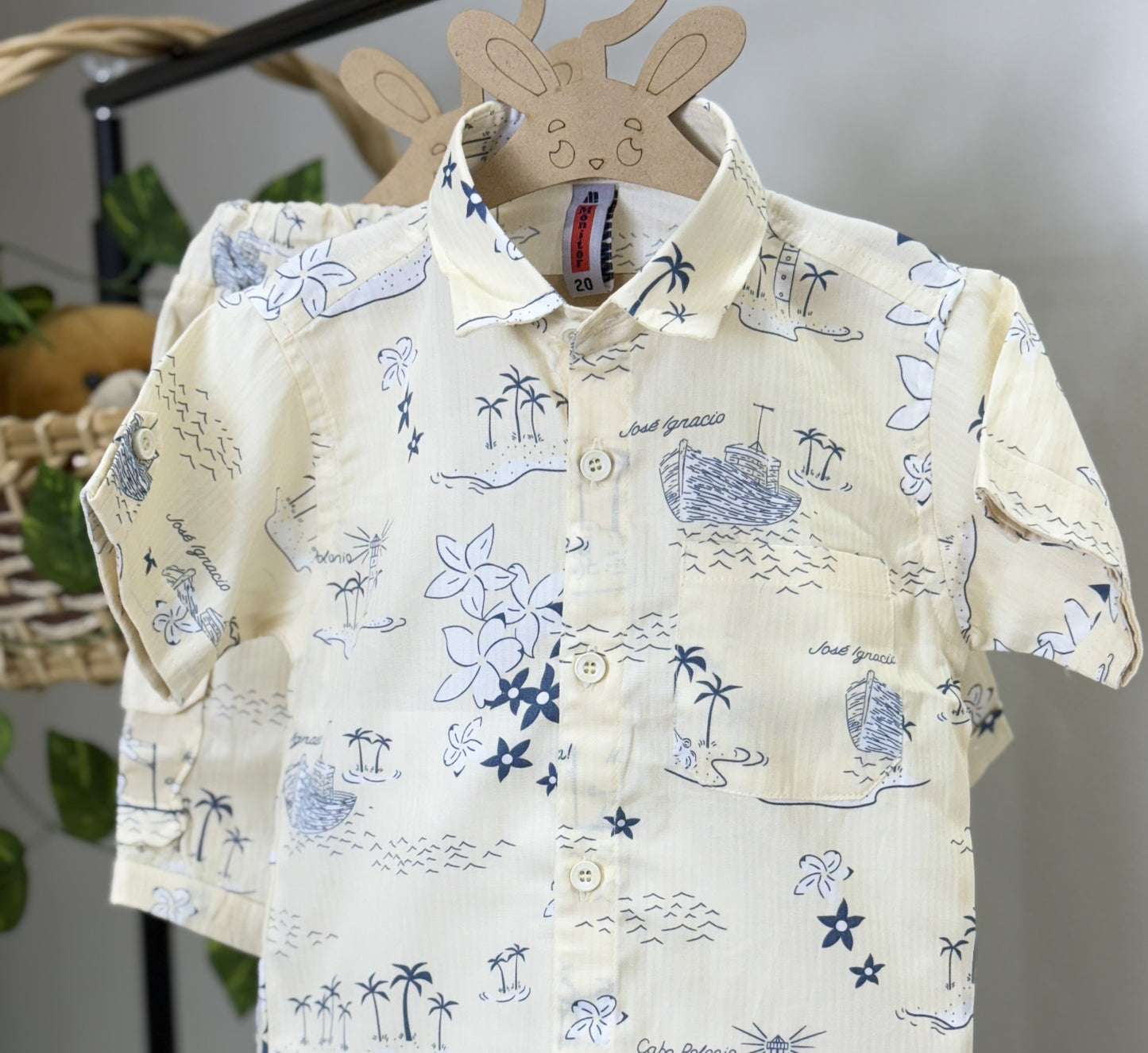 Co-ord set/ Tropical Island Adventure Shirt & amp ; Shorts Set / Boys Wear