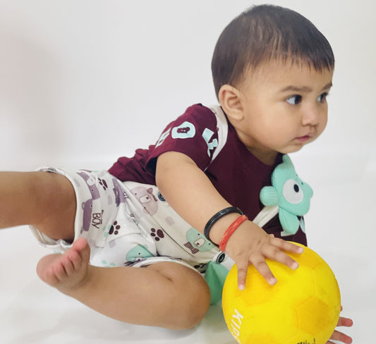 Dungaree/ Bear Squad Navy Tee & Dungaree Set / Boys wear