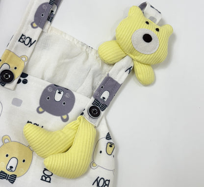 Dungaree | Bear Squad Navy Tee & Dungaree Set | Boys Wear