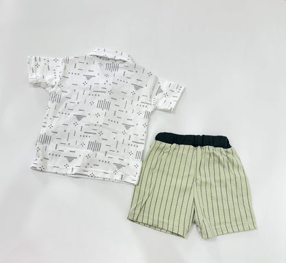 Rompers/ Little Gentleman 3- piece Formal Shorts Set / Boys Wear