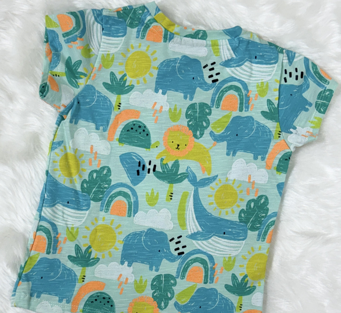 Blue Printed Tshirt | Unisex Wear