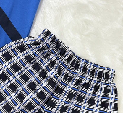 Tshirt & Shorts | Graphic Tee & Checked Shorts Set | Boys Dress