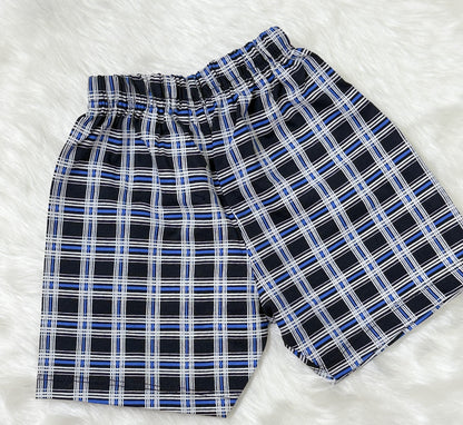 Tshirt & Shorts | Graphic Tee & Checked Shorts Set | Boys Dress