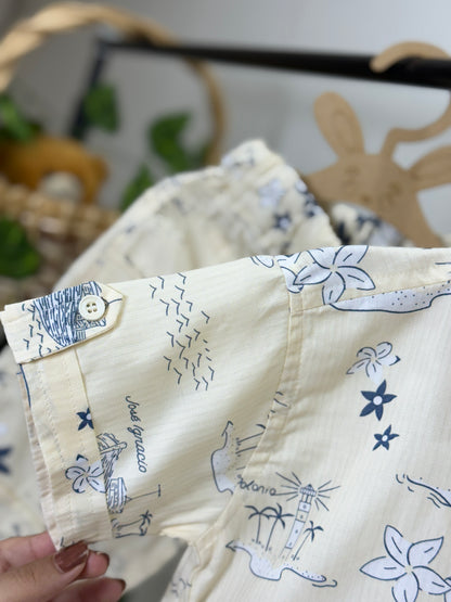 Co-ord set/ Tropical Island Adventure Shirt & amp ; Shorts Set / Boys Wear